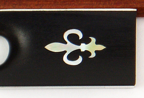 WEB限定デザイン フェニックス紋章フログ◇バイオリン装飾弓